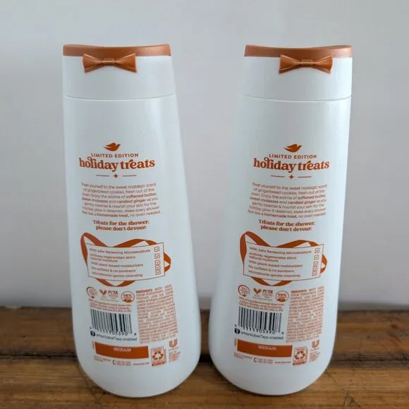 Lot of 2 Dove Gingerbread Delight Limited Edition Nourishing Body Wash - New! - Picture 3 of 5